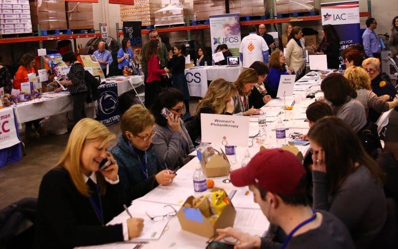 Volunteers at Super Sunday
