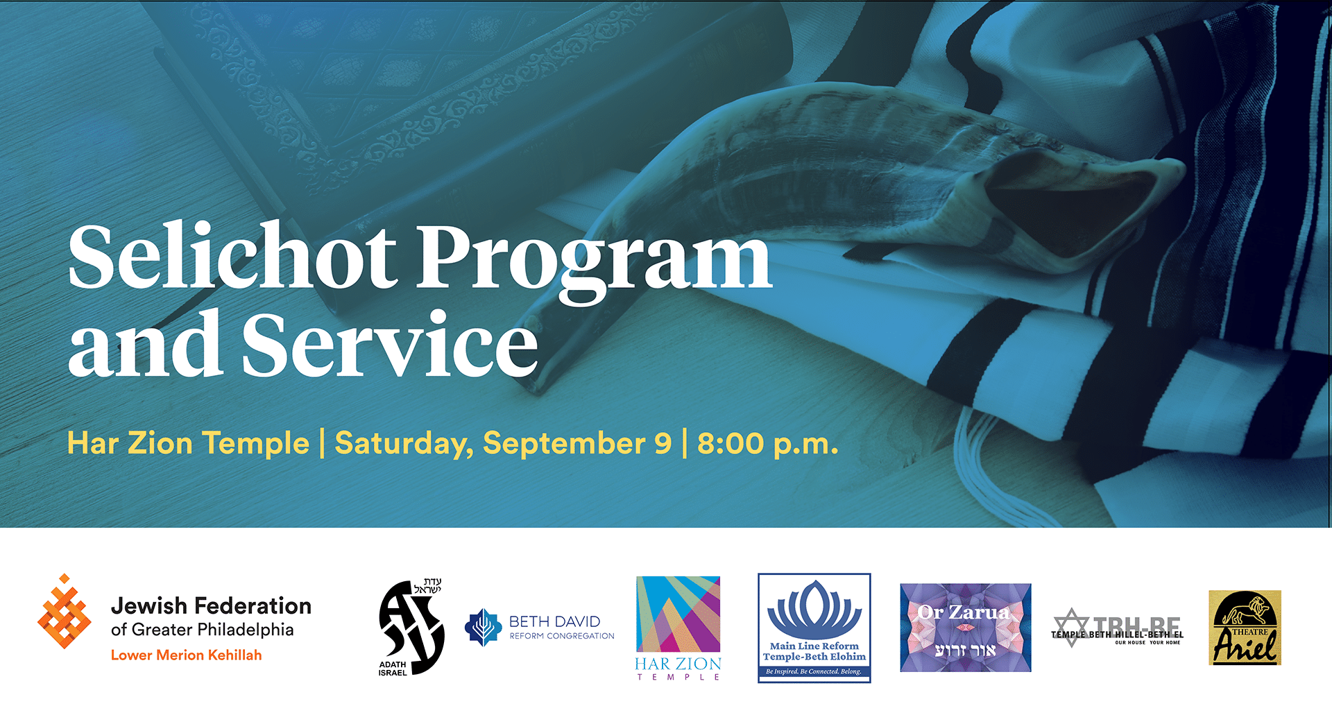 Selichot Program and Service Jewish Federation of Greater Philadelphia