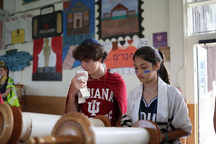 Students in a classroom